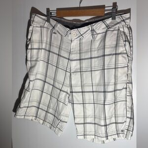 O’Neill Men's White Plaid Shorts
